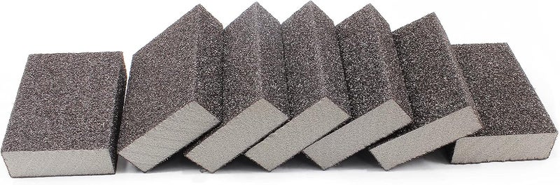 Jersvimc 36 Grit Coarse Sanding Block - 12Pcs, Wet Dry Sanding Sponge Foam Sandpaper Block Washable & Reusable Sandpaper Sponge for Drywall Wood Plastic Metal Furniture - Image 2